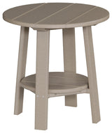 Poly Deluxe End Table, Weatherwood