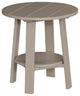 Poly Deluxe End Table, Weatherwood