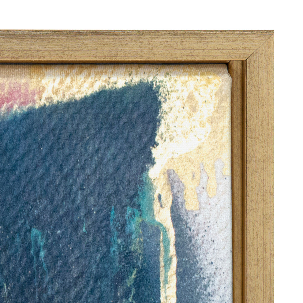 Sylvie Sanaa Framed Canvas by Mentoring Positives, Gold 2 Piece 18x24