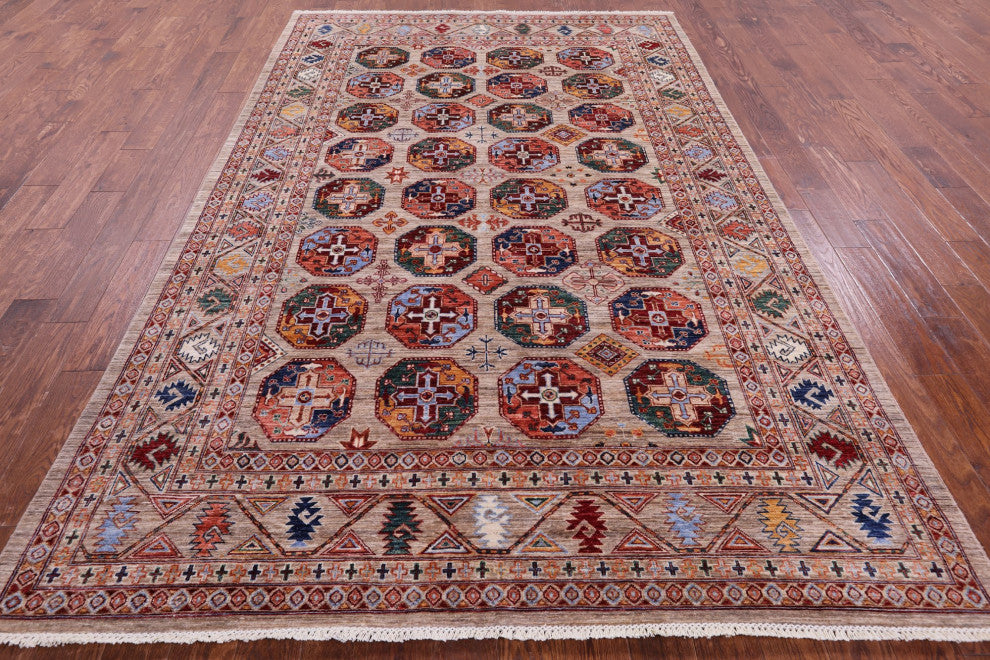6' 9" X 10' 4" Bokhara Hand Knotted Wool Rug - Q12774
