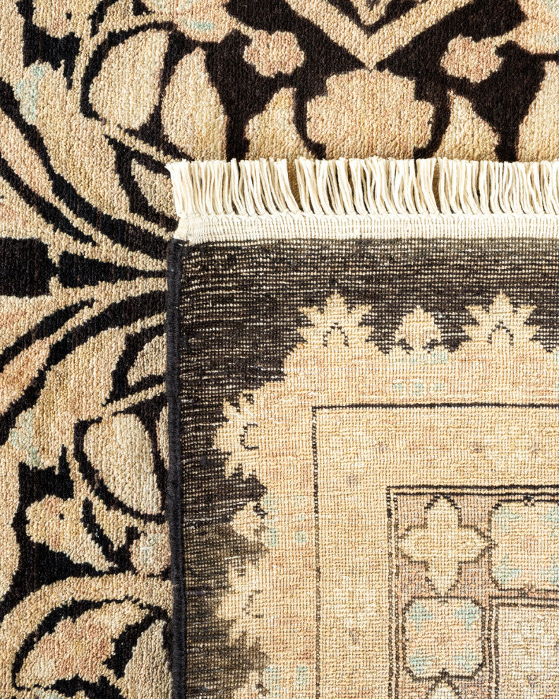 Mogul, One-of-a-Kind Hand-Knotted Area Rug Black, 8' 1" x 10' 9"