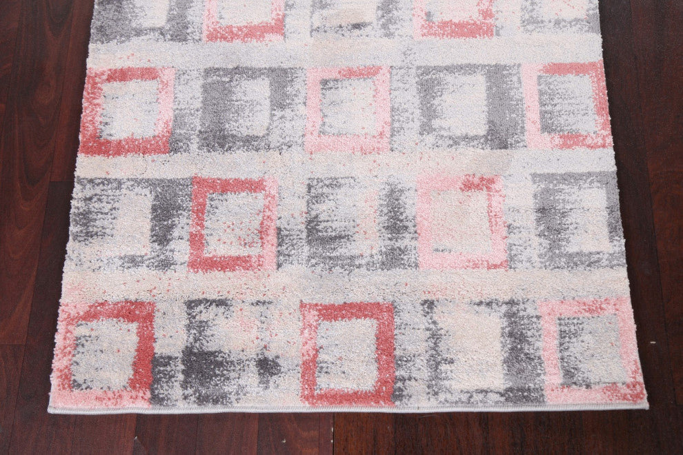 Geometric Turkish Transitional Oriental Area Rug Contemporary Carpet 3x8