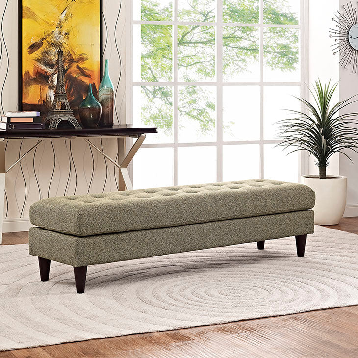 Modern Oatmeal Empress Large Bench