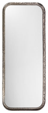 Capital Iron Rectangle Mirror, Silver Leaf Metal