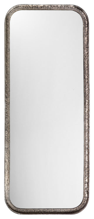 Capital Iron Rectangle Mirror, Silver Leaf Metal