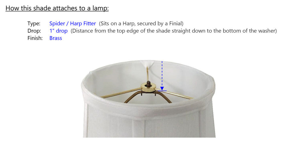 Duchess Round Lampshade, 19"x17"x11"
