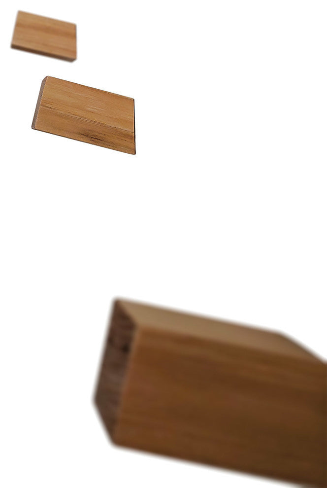 Aria Wood Towel Hook, Set of 3, Hickory