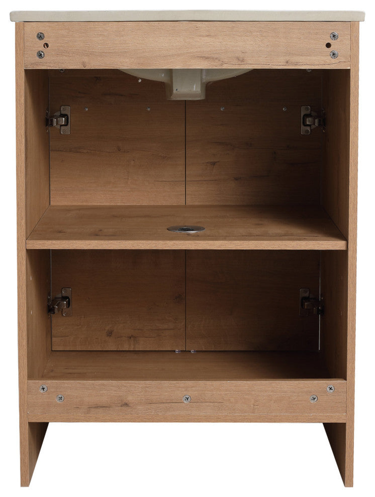 Jenny Oak Natural Vanity Kit, 24" Wide