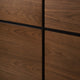 Queen Bed Nightstand Set, Queen Size, Wood, Brown Walnut, Modern Farmhouse