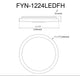 Flynn Modern 1 Light Matte White White Metal Flush Mount