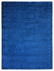 Hand Knotted Loom Silk Mix Area Rug Contemporary Blue