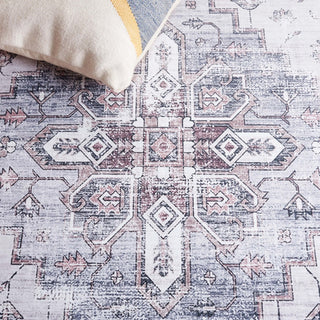 Safavieh Arizona Machine-Washable Collection ARZ209 Rug, Grey/Ivory, 9'x12'