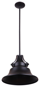 Union 1 Light Small Pendant in Midnight with Metal Shade