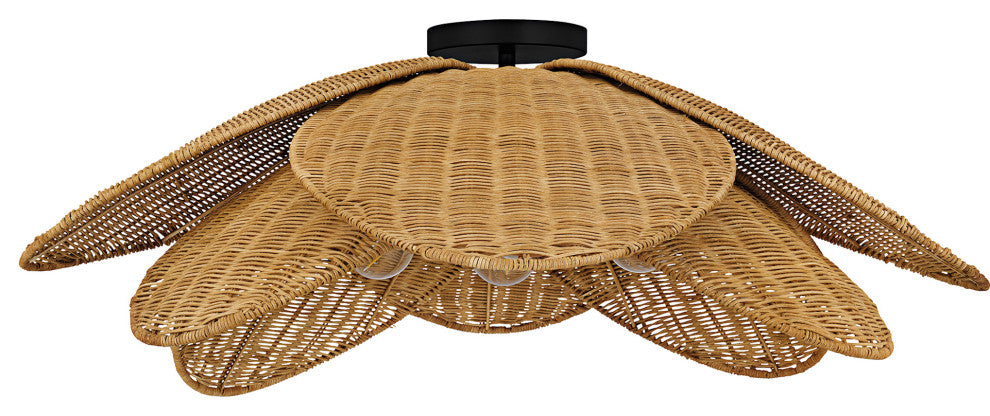 Quoizel WLL1730 Willa 4 Light 30"W Semi-Flush Ceiling Fixture - Matte Black