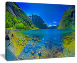 "Panoramic View of Norwegian Fjord" Canvas Print