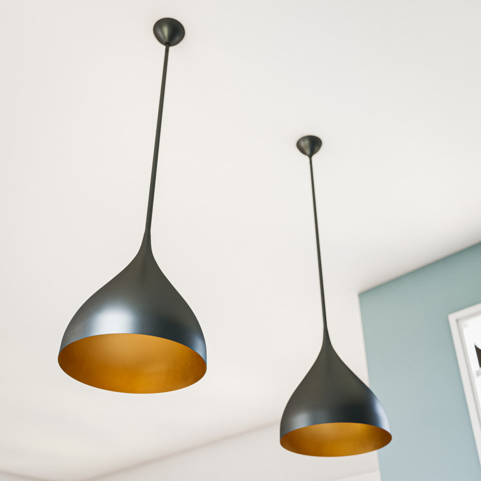 Kenroy 93741BL 1-Light Pendant, Landon