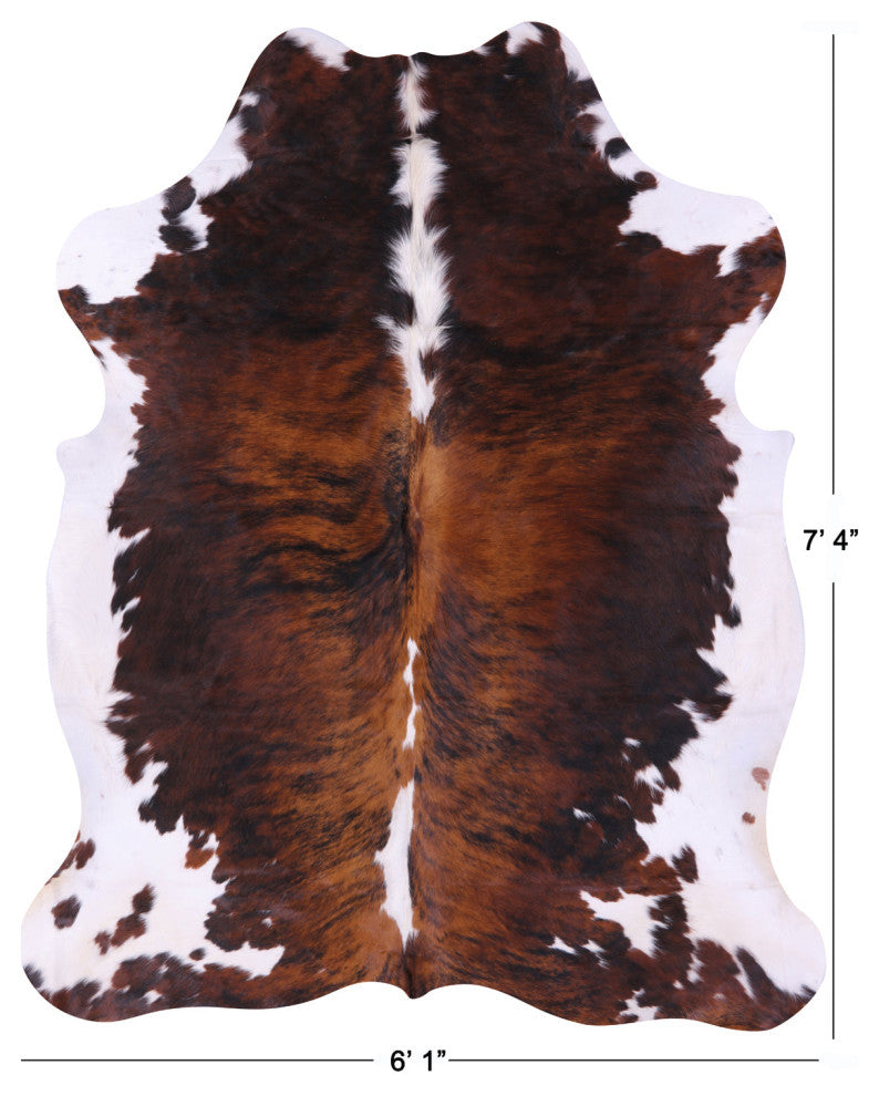 Brindle Natural Cowhide Rug 7' 4" X 6' 1" C2374