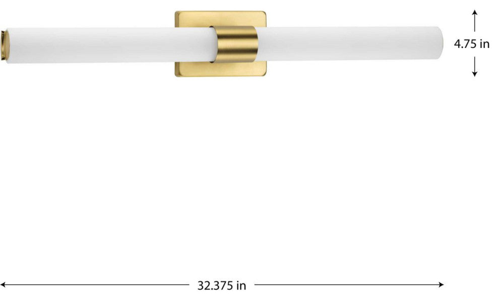 Blanco LED Collection Satin Brass 32" LED Linear Bath