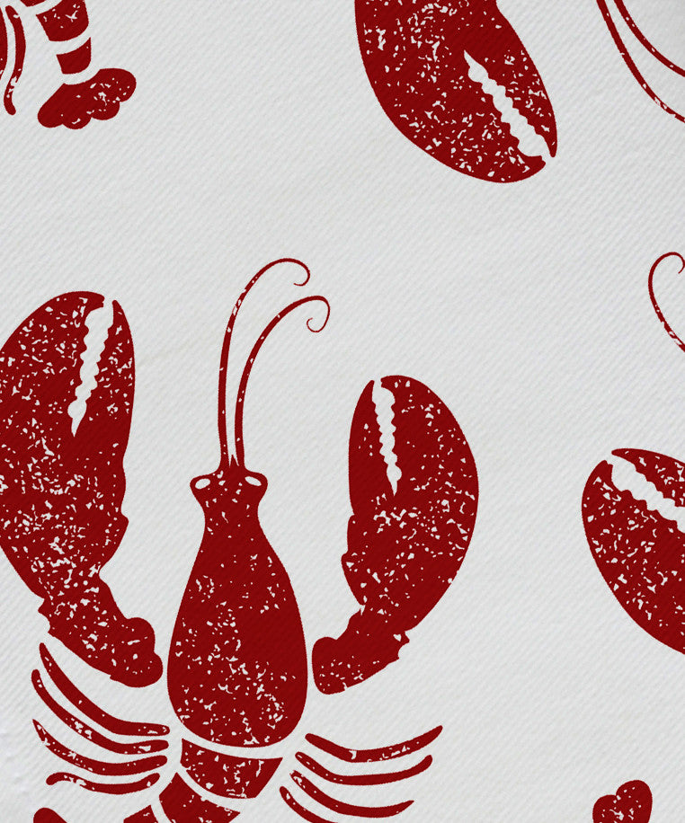Lobster Fest, Animal Print Napkin, Red, Set of 4