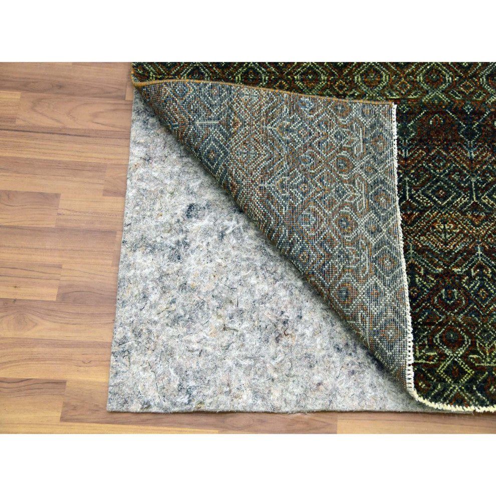 Rust Brown Hand Knotted Kohinoor Herat Design 100% Wool Runner Rug 2'6"x8'