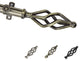 Vinci 13/16" dia. Curtain Rod, Antique Brass, 120"-170"