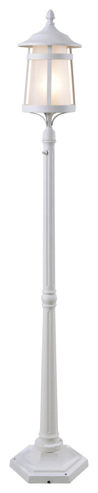 Kenroy 93431WH 1-Light Post Lantern, Portable