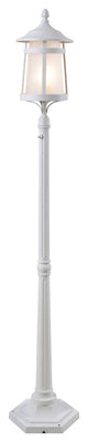 Kenroy 93431WH 1-Light Post Lantern, Portable
