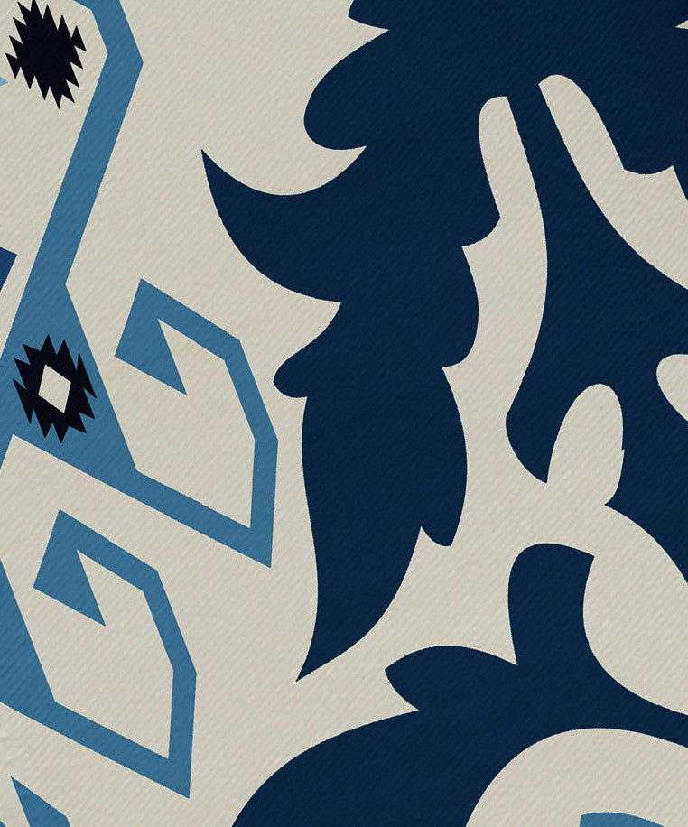 Bombay 6, Print Napkin, Set of 4, Navy Blue