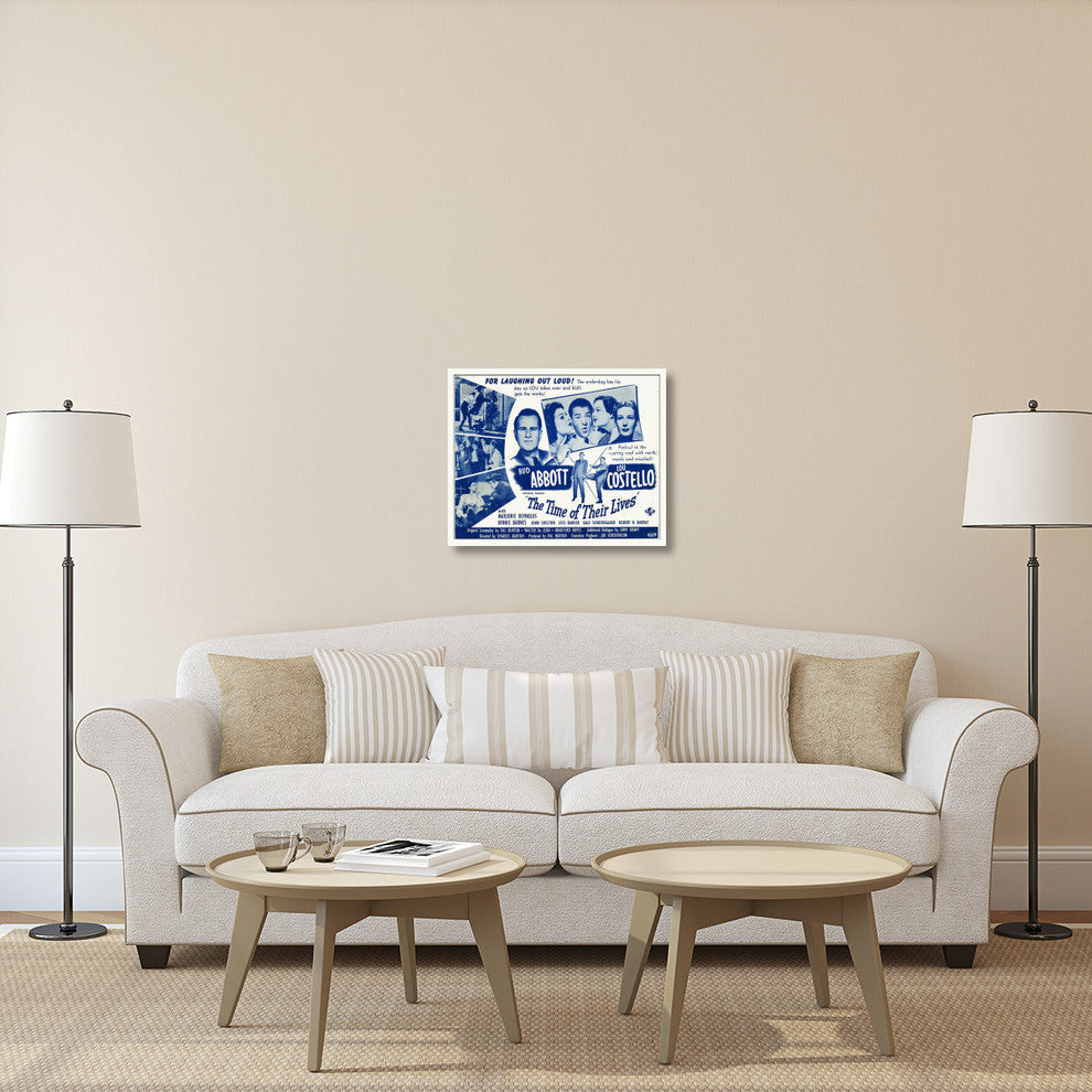 "Abbott & Costello - The Time Of Their Lives" Canvas Giclee, 30"x24"