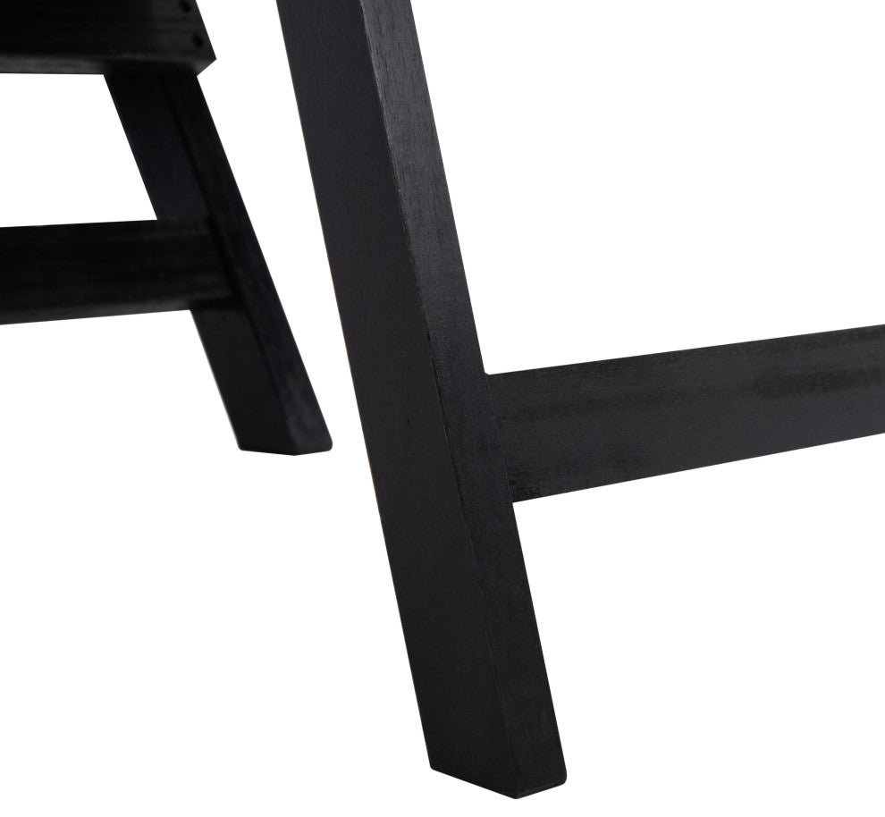 Safavieh Palmdale Outdoor Lounge Chair, Black/Beige