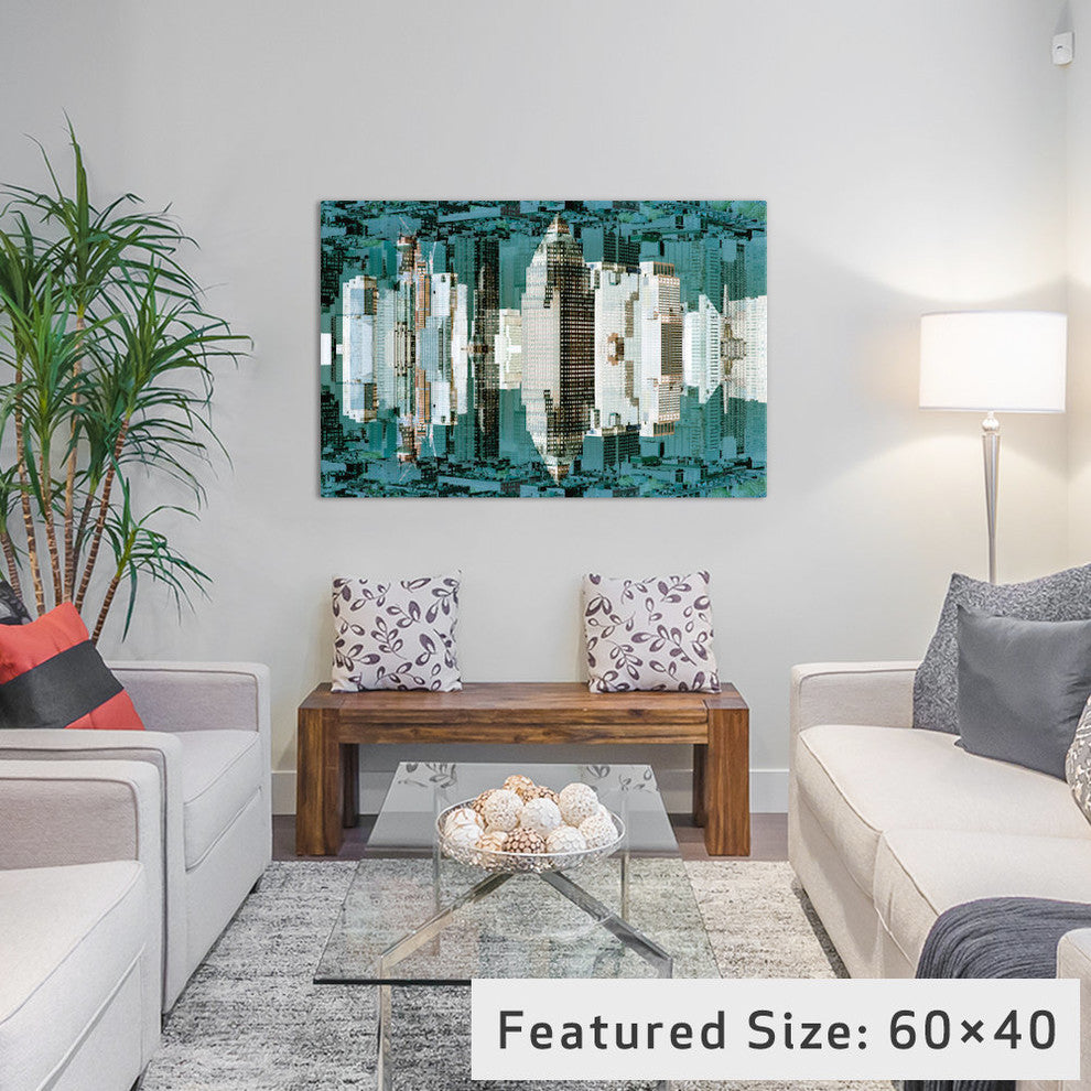 "New York Reflection Green City" by Philippe Hugonnard, 40x26x1.5