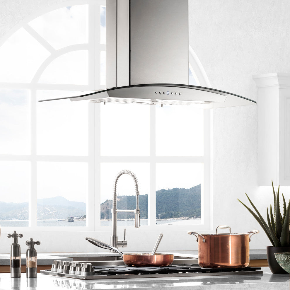 ZLINE 30 in. Island Range Hood, Stainless Steel, GL5i-30