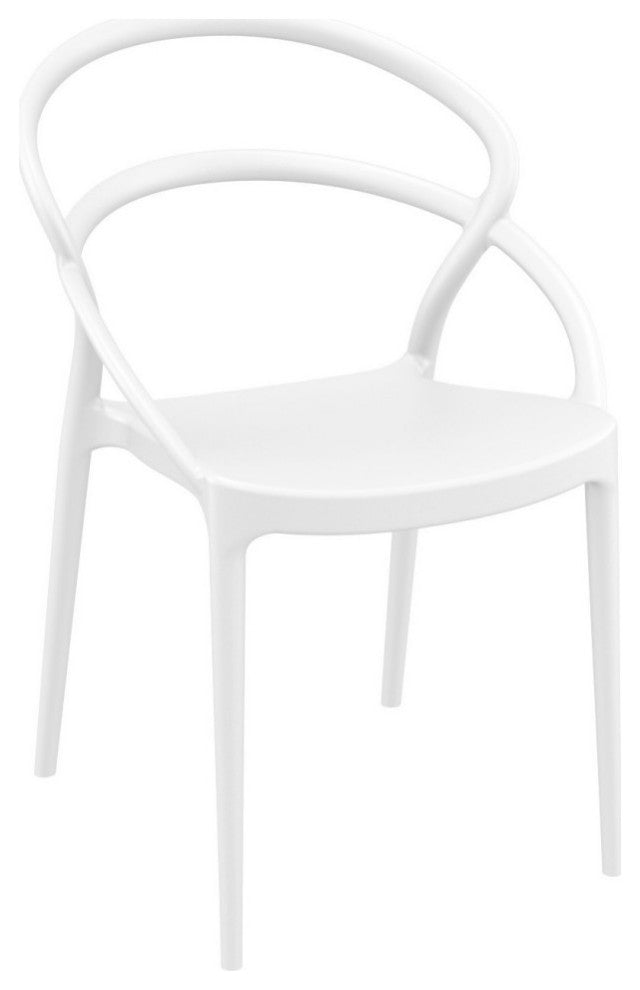 Pia Dining Set With 2 Chairs White