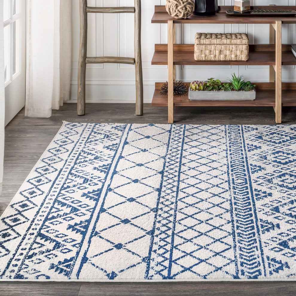 Moroccan HYPE Boho Vintage Tribal Area Rug, 8 X 10