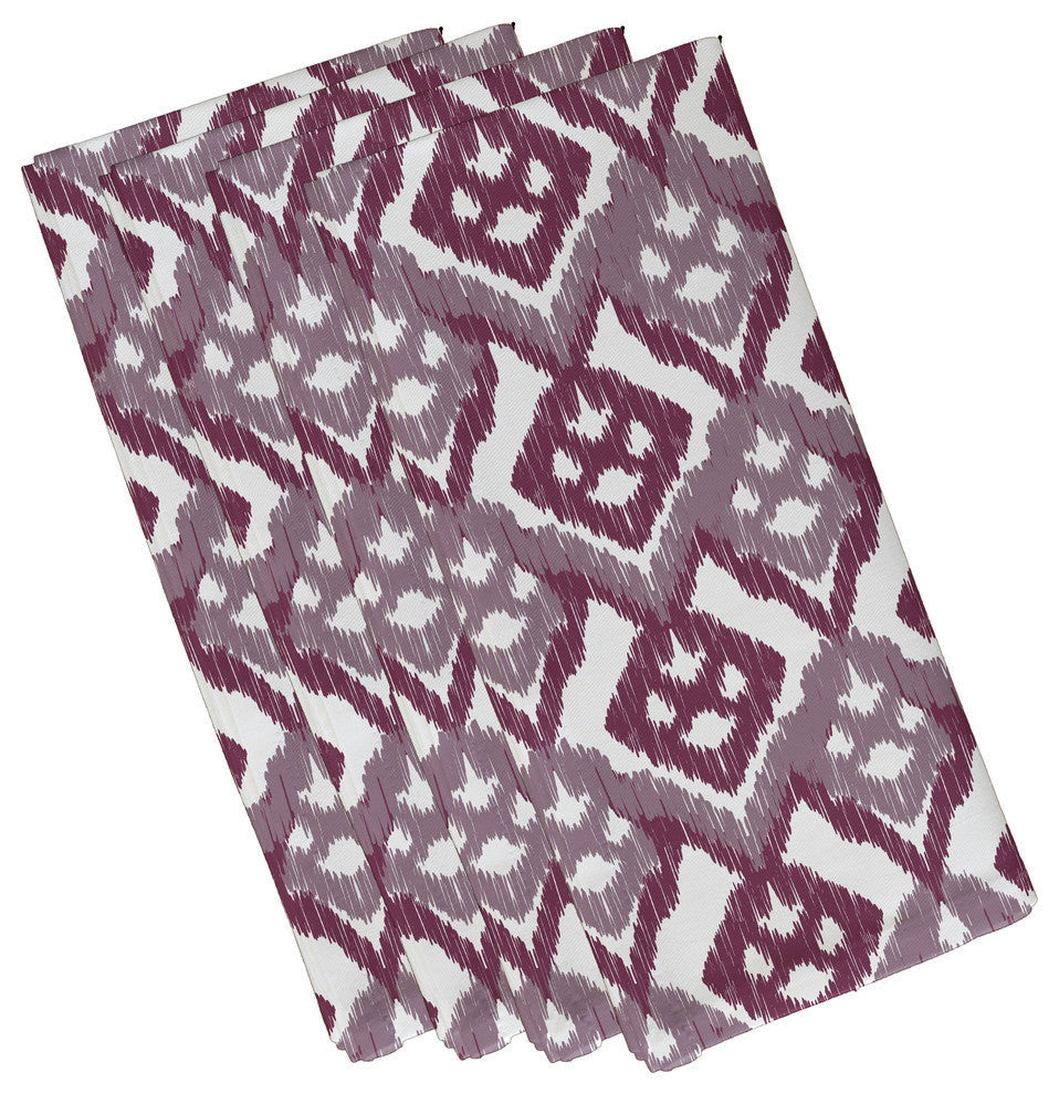 Hipster, Geometric Print Napkin, Lavender, Set of 4