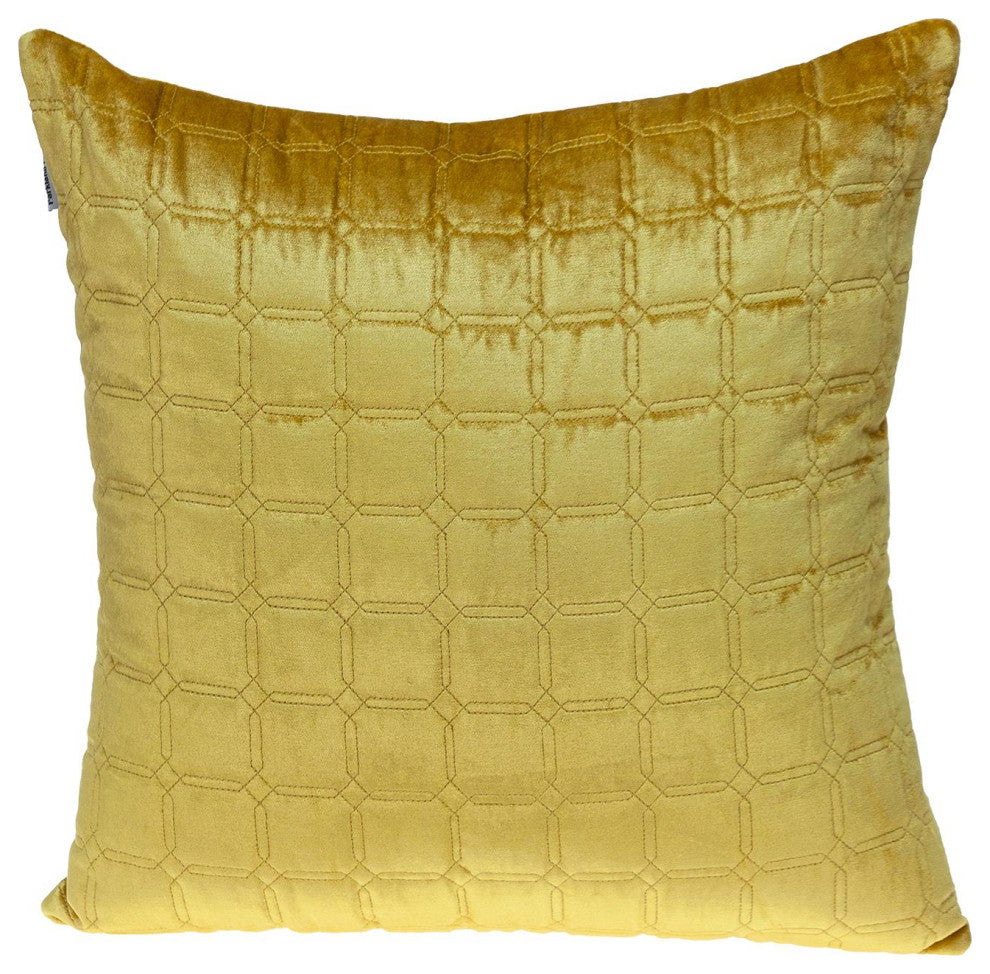 Parkland Collection Marrisa Yellow Throw Pillow