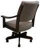 Swivel Wood Dining Caster Chair with Wheels - Casa, Basin Beige - New Brown