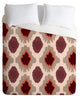 Allyson Johnson Bohemian Marsala Ikat Duvet Cover Set, Twin XL