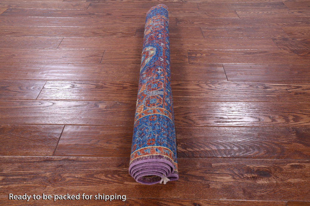 Mamluk Geometric Handmade Wool Rug 3' 4" X 5' 1" - Q12253