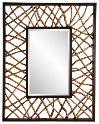 Uttermost - 08184 - Mirror - Teak Maze - Solid Mahogany Wood