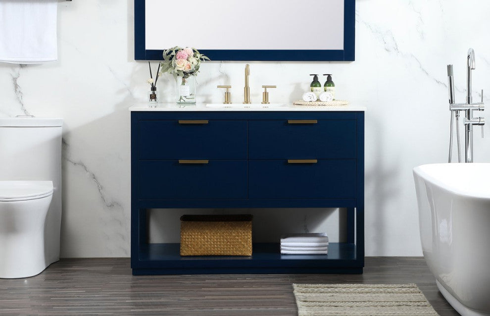 Elegant VF19248BL 48"Single Bathroom Vanity, Blue