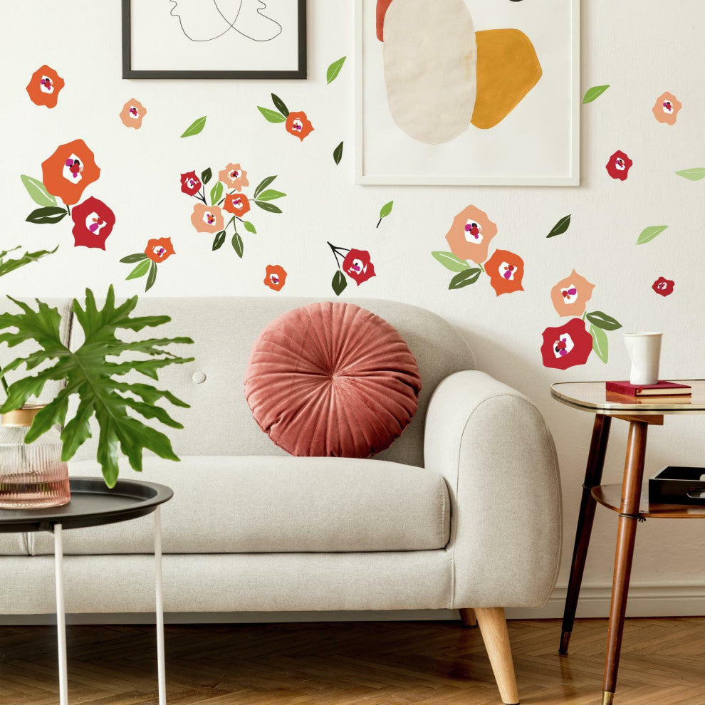 Jane Dixon Floral Peel And Stick Wall Decals