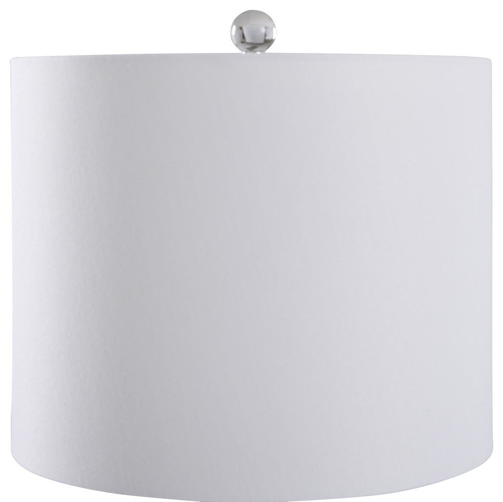 Textured Glass Table Lamp, Smoked Glass