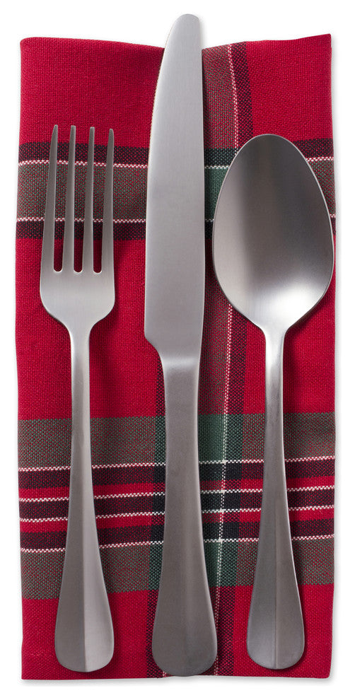 DII Holiday Plaid Napkin, Set of 6