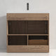 Freestanding Bathroom Vanity With Top Mount Sink, Classic Oak, 36'' Acrylic Sink