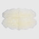Classic Sheepskin Quarto Pelt 3'x5' Rug, Natural Ivory