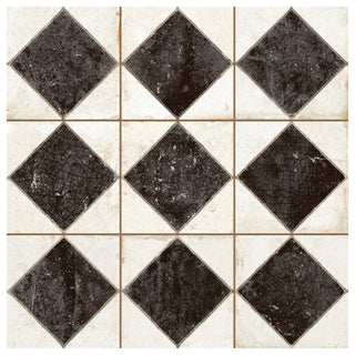 Kings Arles Black Ceramic Floor and Wall Tile