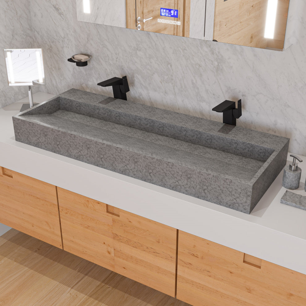 Alfi Brand Abco1019 4 Piece Solid Concrete Bathroom Accessory Set