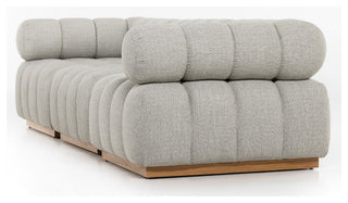 Roma Outdoor 3pc Sectional-Ash