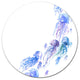 Moving Jellyfish Group, Animal Round Wall Art, 23"
